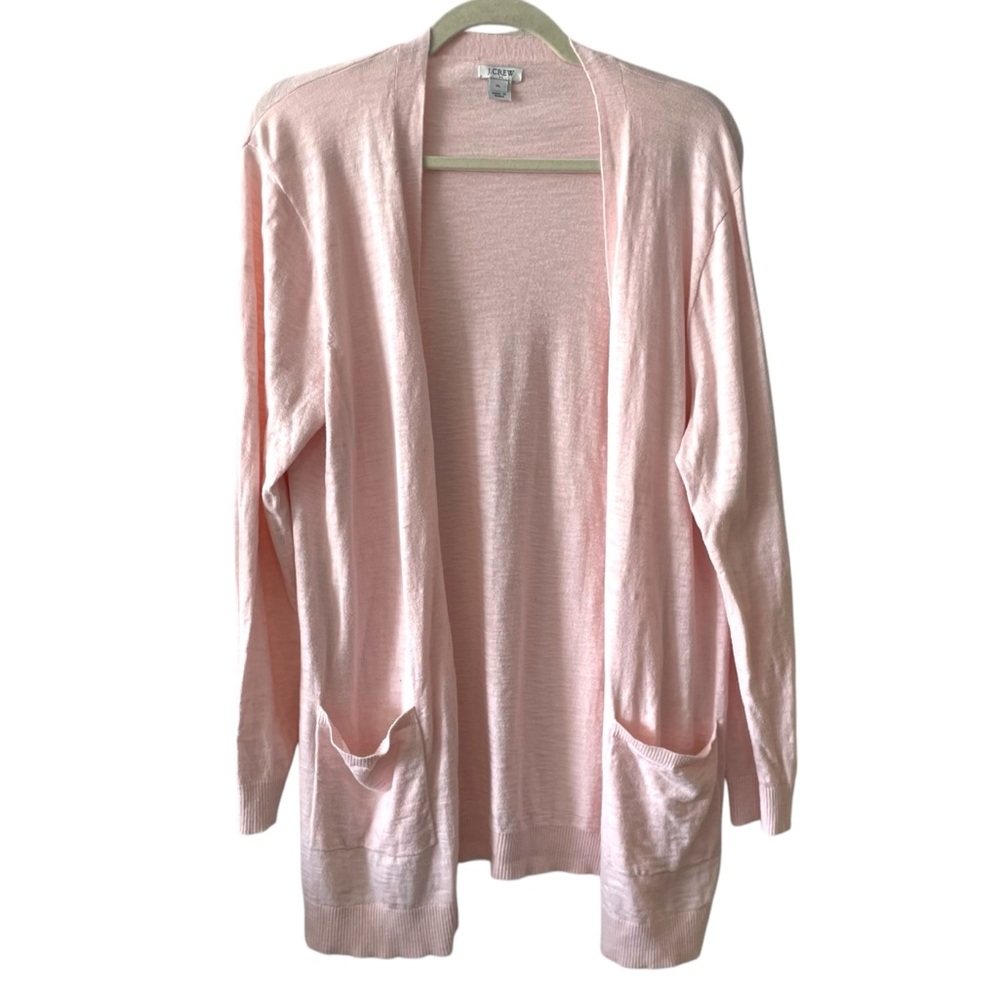 J.Crew Open Front Cardigan | light Pink | XL